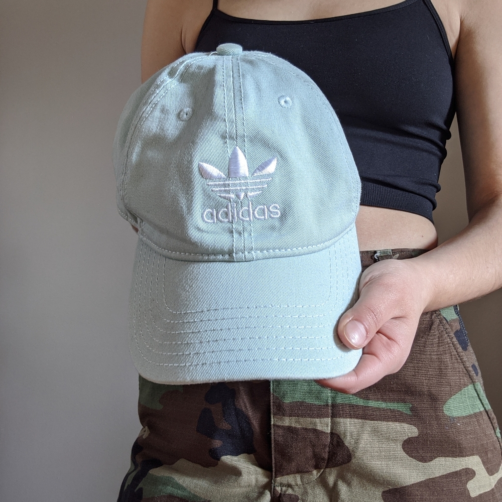 Teal Adidas baseball cap